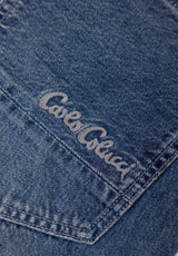 Premium Jeans Baggy Fit blue-denim Seitenansicht