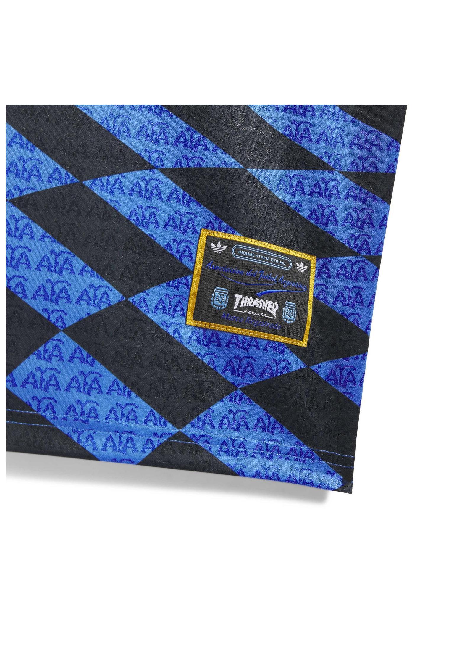 Thrasher x AFA Jersey adidas-skateboarding T-Shirt in black-blue