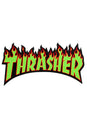 Flame Sticker Medium 6 green Vorderansicht