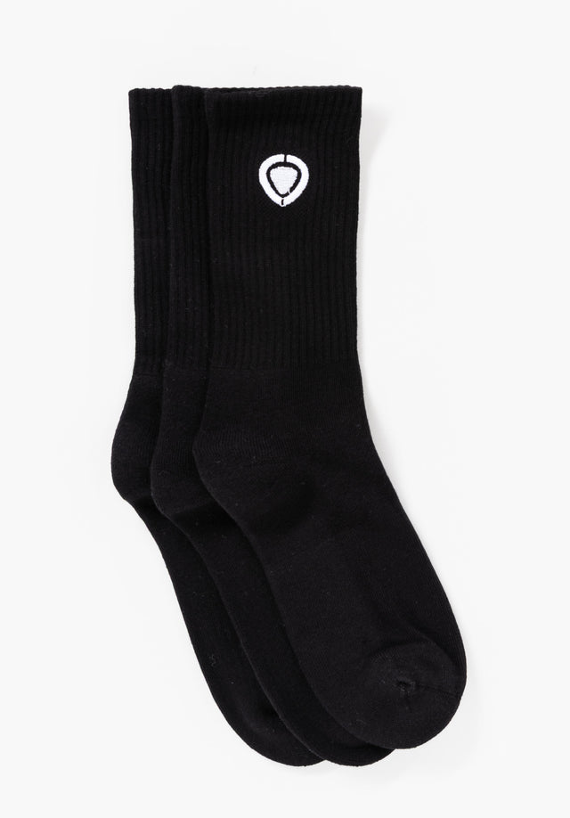 High Socks black-white Vorderansicht