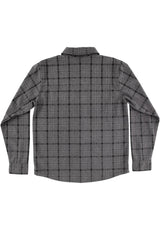 Belmont Flannel Top black-grey Rueckenansicht