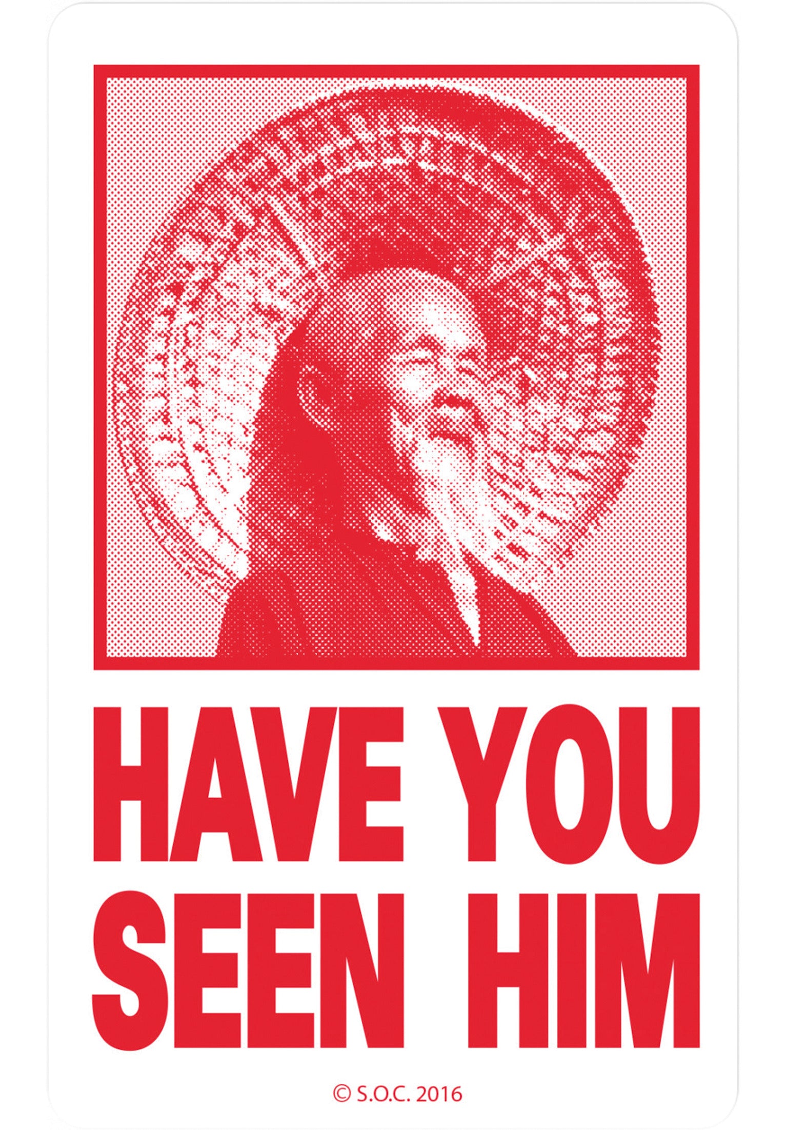 Bone Brigade Animal Chin Poster Powell Peralta Clear Red 4.25 Have