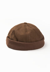 Docker Cap brown Vorderansicht