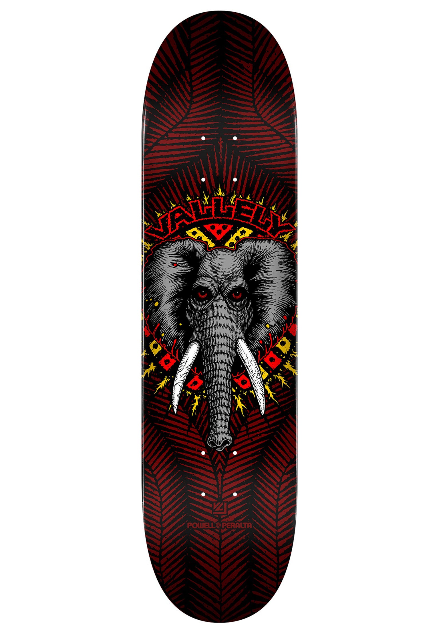 Vallely Elephant Birch Powell-Peralta Deck in black-burgundy – TITUS
