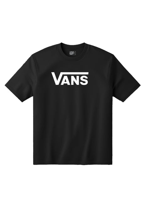 Vans Classic Drop V Crew Tee-B Kids T-Shirt black-white – Front view