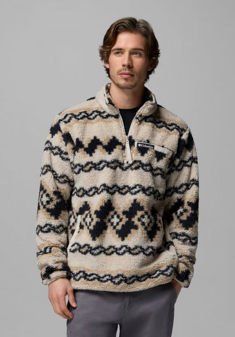 Rugged Ridge High Pile Half Zip darkstone-knitknot Vorderansicht