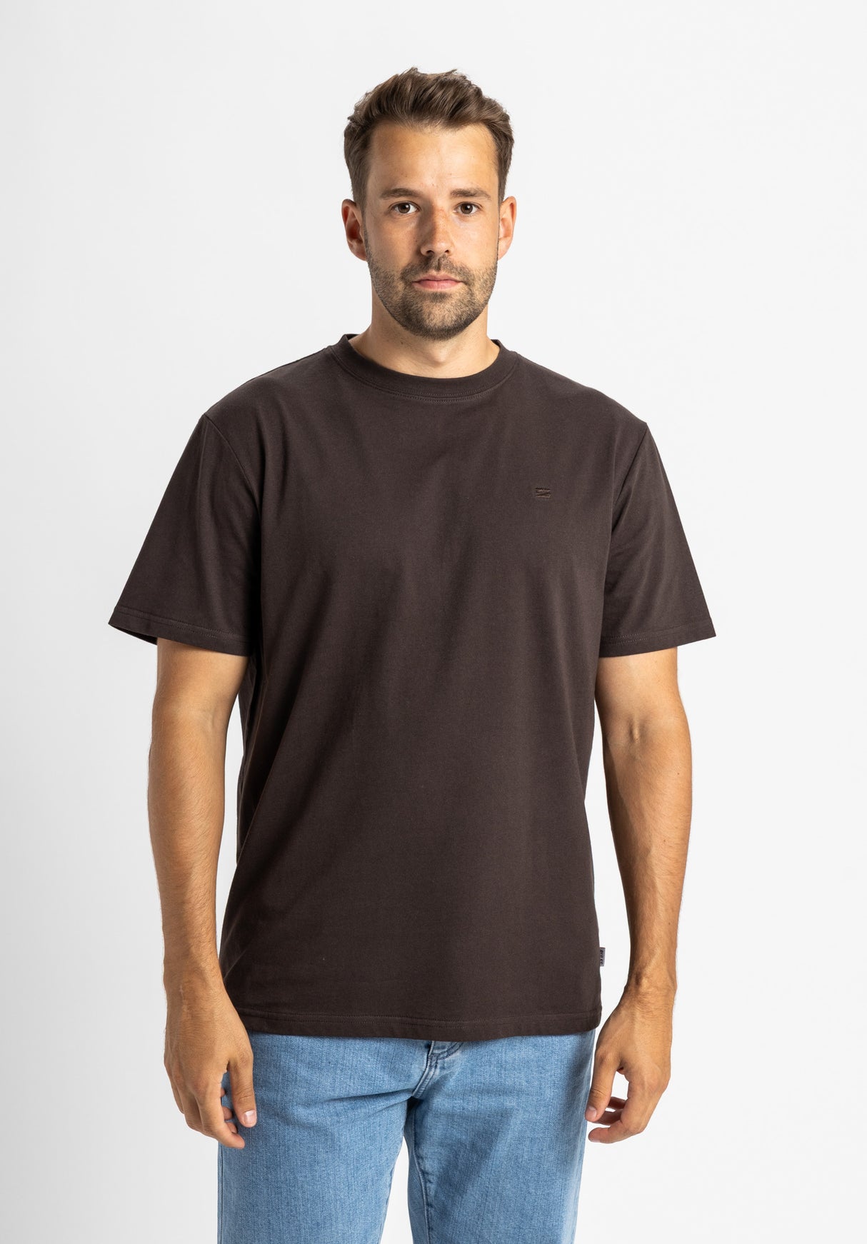 Easy Tee darkcoffee Vorderansicht