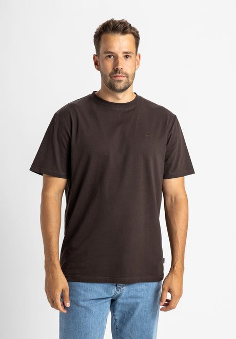 Easy Tee darkcoffee Vorderansicht