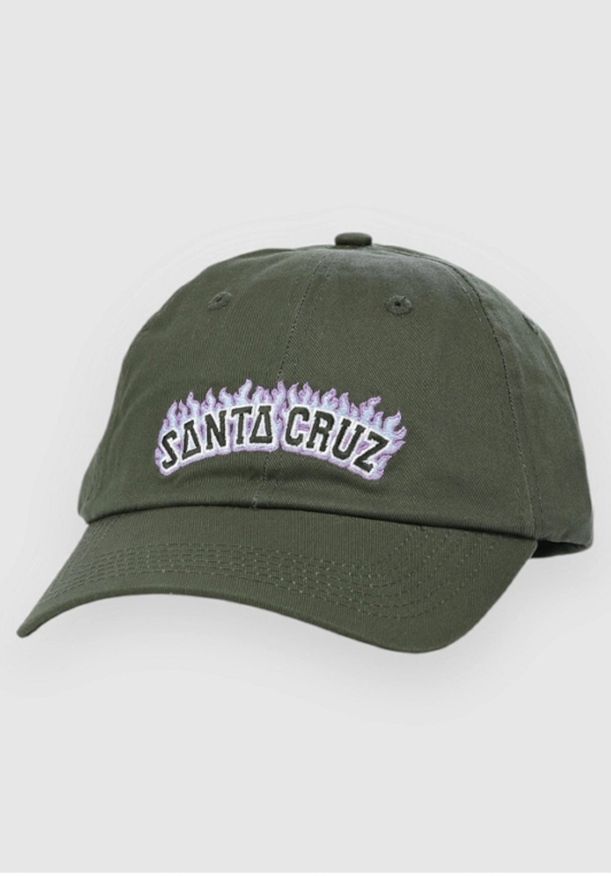 Burnt Collegiate Cap darkmoss Vorderansicht
