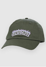 Burnt Collegiate Cap darkmoss Vorderansicht