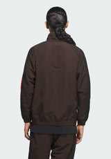 Gatsele Track Jacket brown-black-red Rueckenansicht