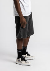 Boogy Short greydenim Rueckenansicht