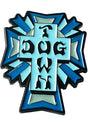 Enamel Pin Cross Logo blue Vorderansicht