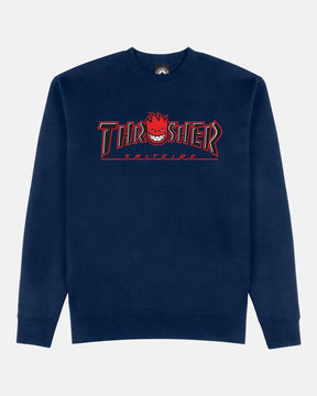 x Spitfire - Big Head Outline navy Vorderansicht
