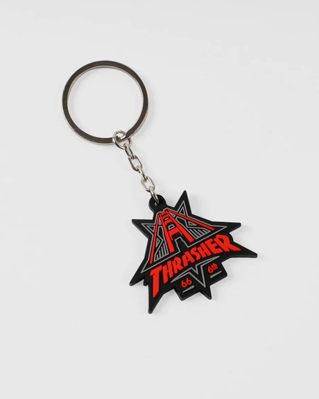 Golden Gate Keychain black-red Vorderansicht