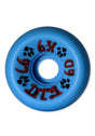 K-9 80's Wheels 97a neon-blue Vorderansicht