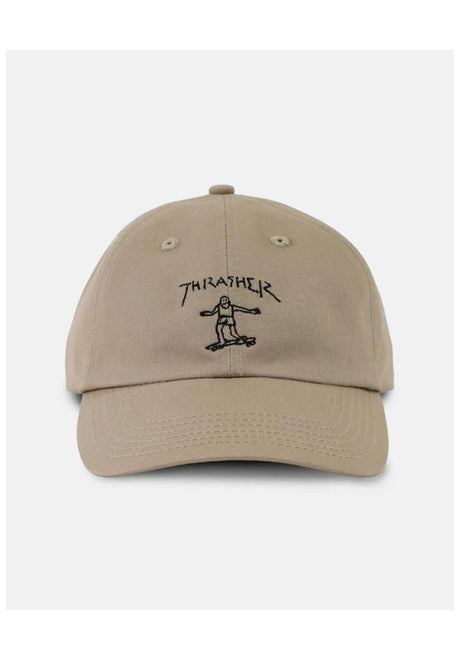 Gonz Logo 6-Panel Old Timer Strapback khaki Vorderansicht