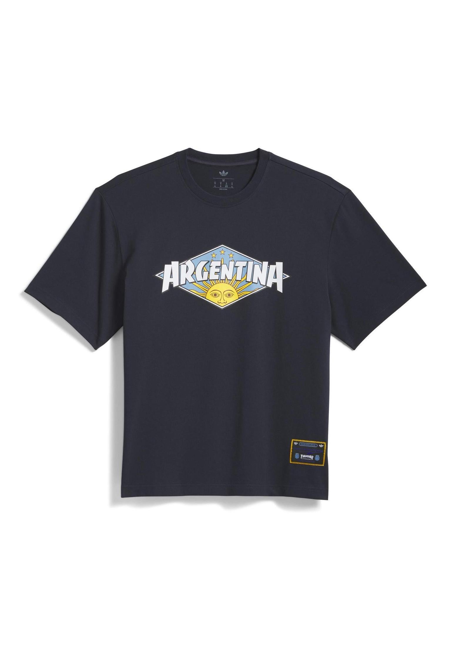 Thrasher x AFA Argentina adidas-skateboarding T-Shirt in navy for