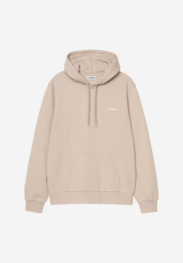 Hooded Script Embroidery fleurdesel-white Vorderansicht