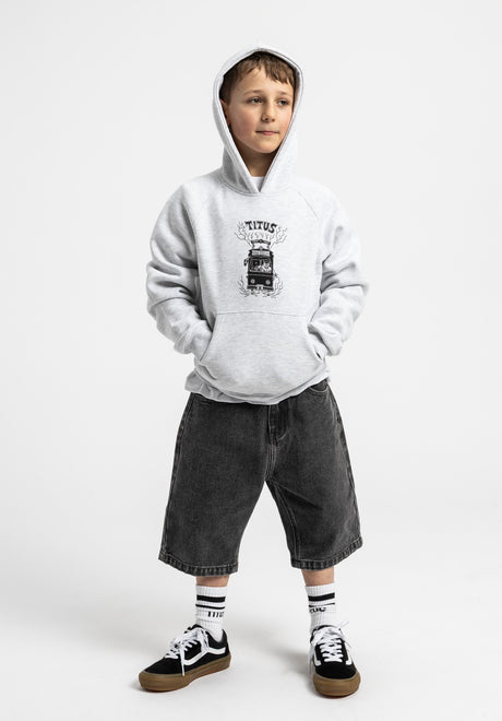 Train to Hell Kids lightheathergrey Closeup1