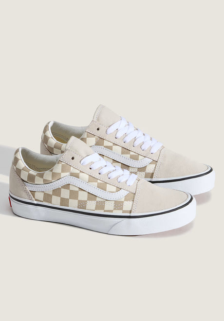 Old Skool checkerboard-oatmeal Rueckenansicht