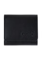 Span Tri-Fold Leather black Vorderansicht
