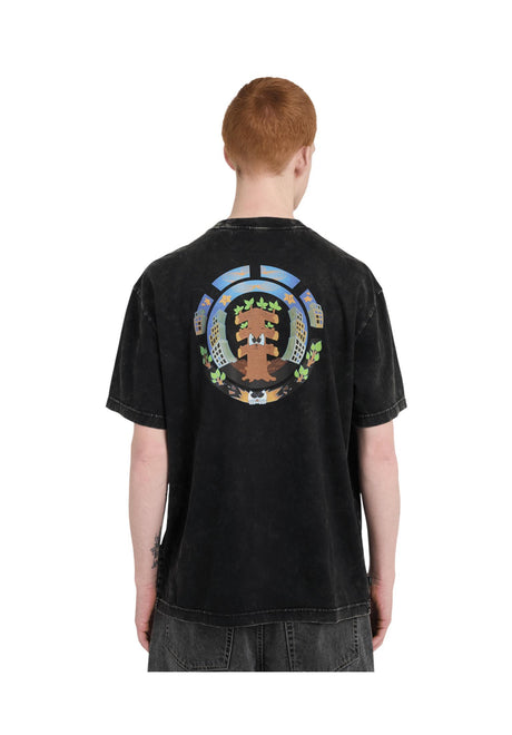 Element Eaxe Ripple T-shirt offblack – Vista frontale
