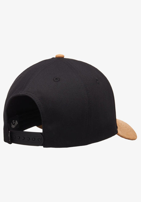 Diamond Snapback black-tan Rueckenansicht