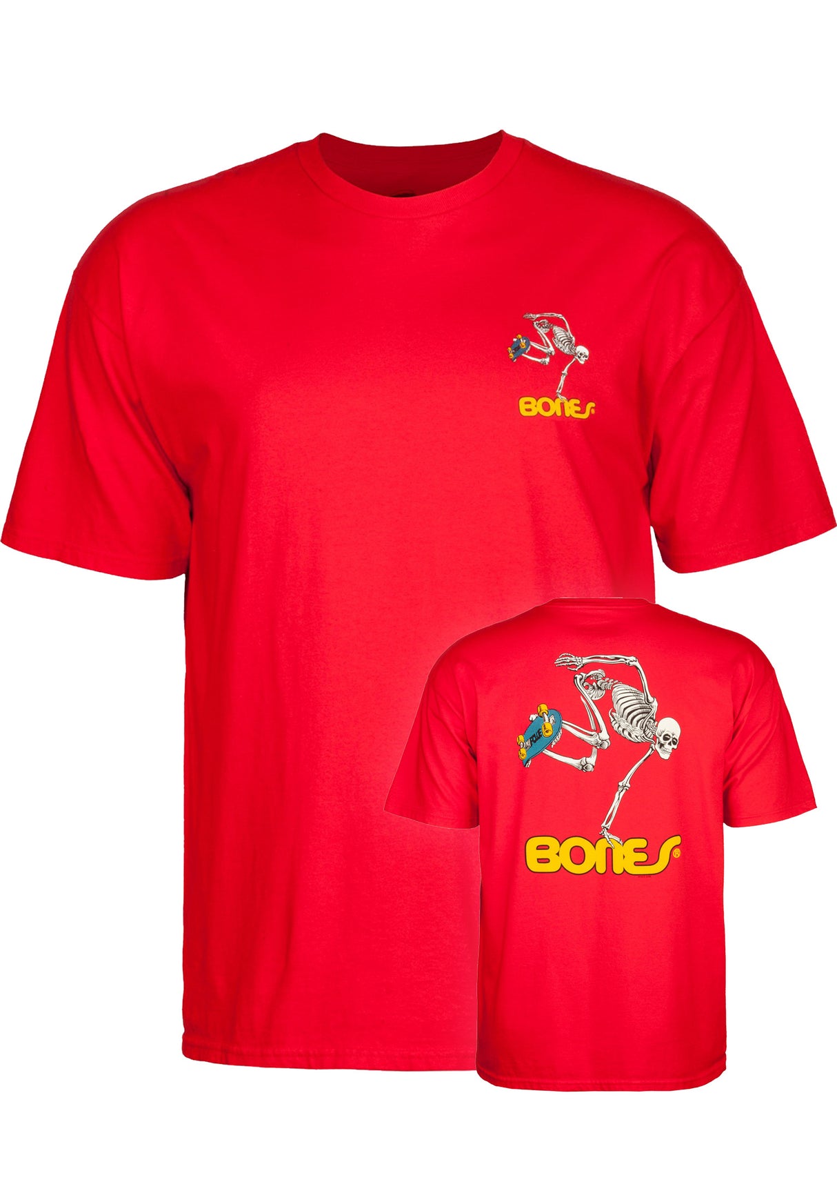 Skateboard Skeleton Kids red Vorderansicht