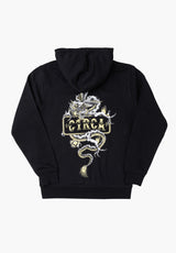 Golden Dragon Hood black Vorderansicht