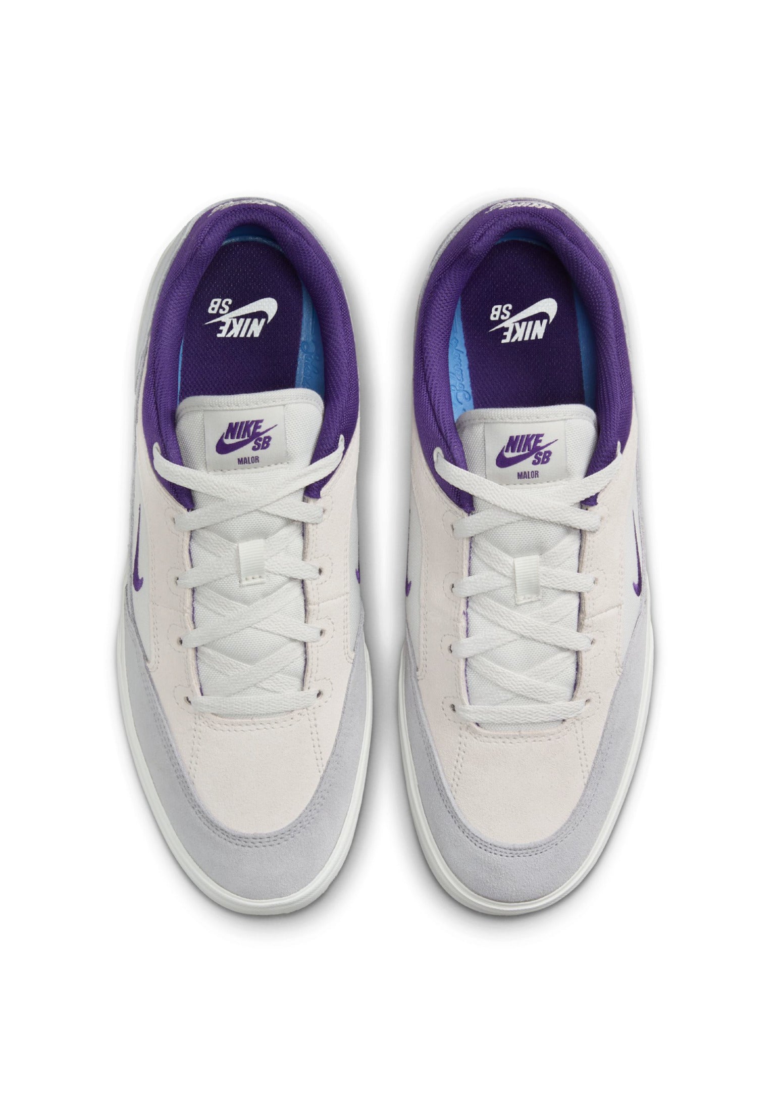 Malor Nike SB Womens Shoes in platinumtint-courtpurple-wolfgrey