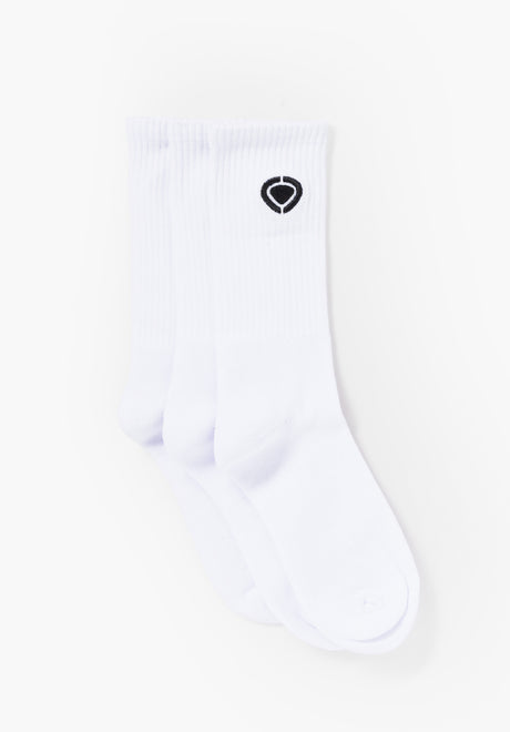High Socks white-black Vorderansicht