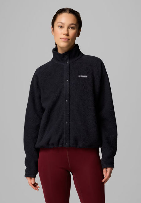 Jasper Ridge Pebbled Fleece Full Snap black Vorderansicht