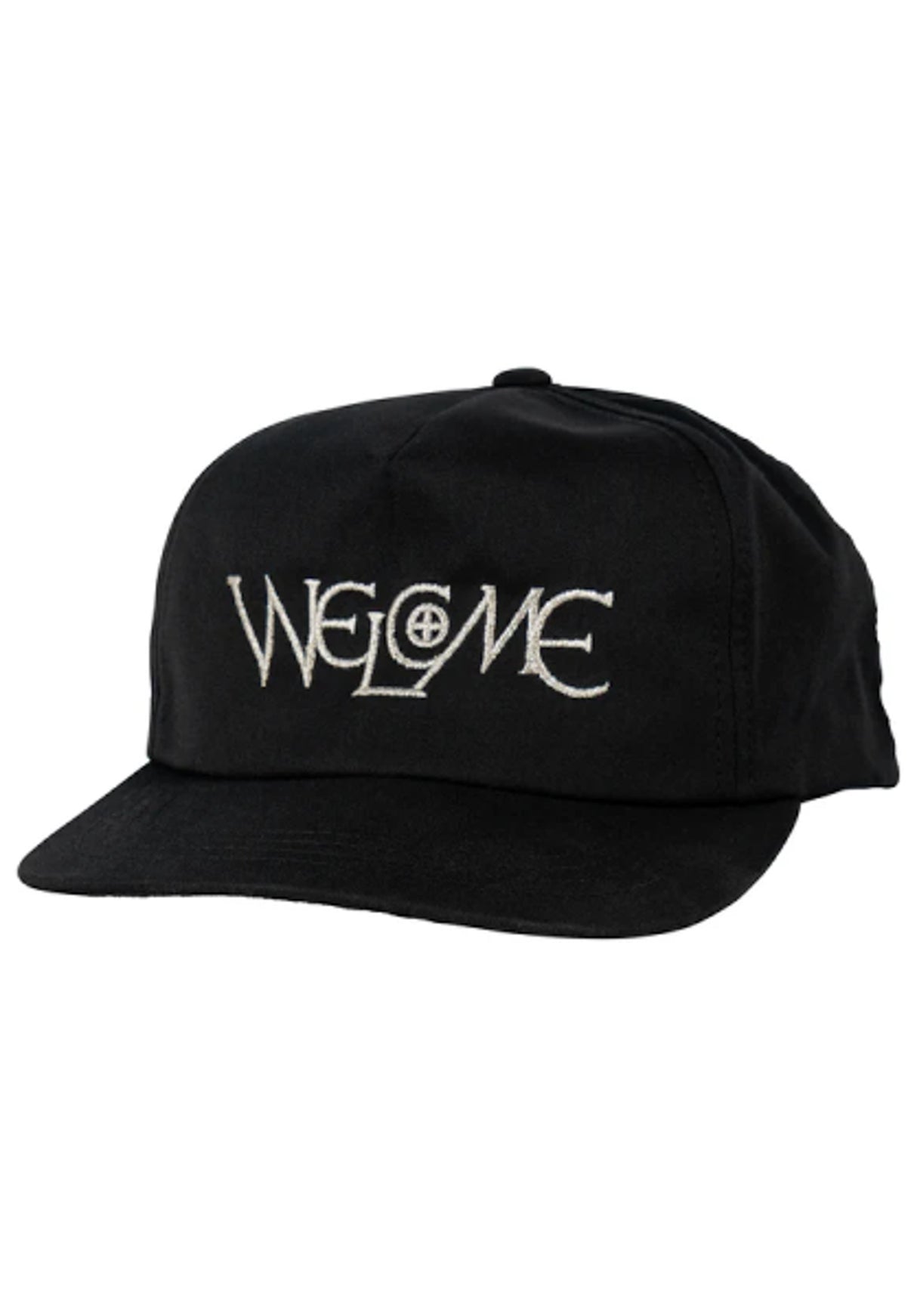 Chisel 5-Panel Unstructured Snapback black-silver Vorderansicht