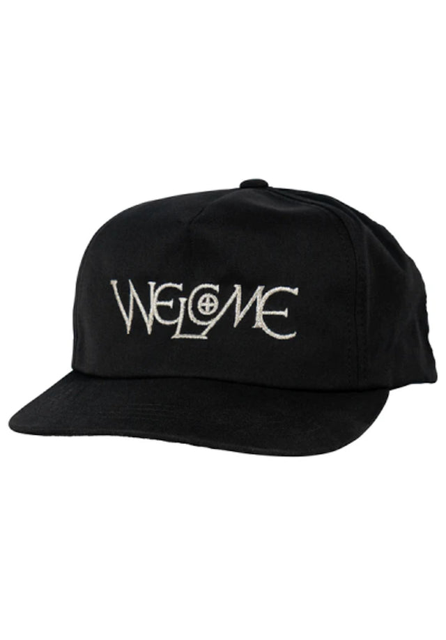 Chisel 5-Panel Unstructured Snapback black-silver Vorderansicht