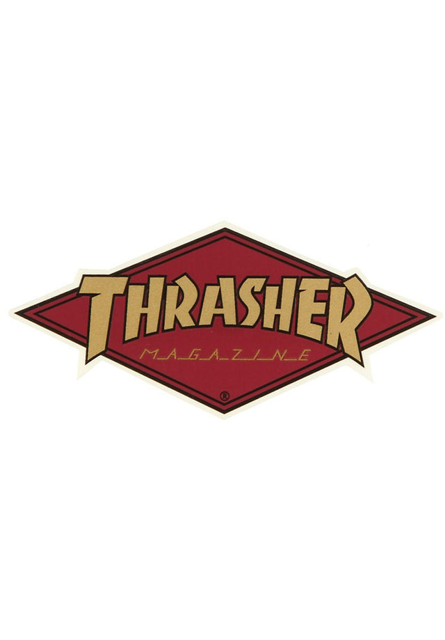 Diamond Logo Sticker bordeaux Vorderansicht