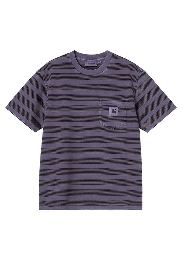W' S/S Hanson Pocket hansonwstripe-lokers-garmentdyed Vorderansicht