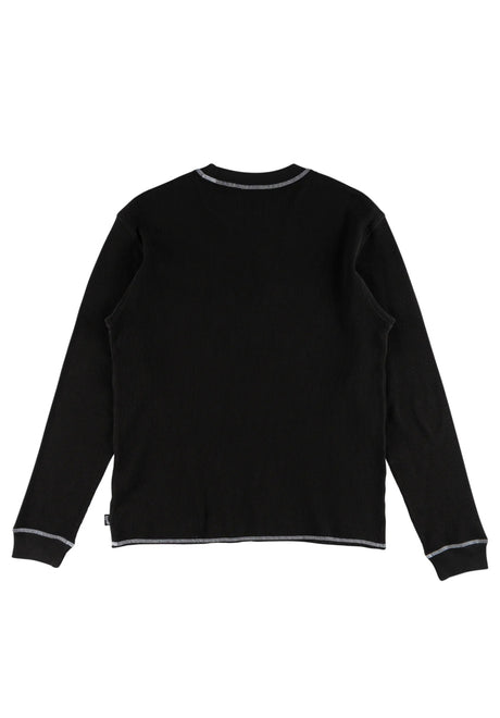 Scan Pigment-Dyed Contrast Stitch Thermal black Rueckenansicht