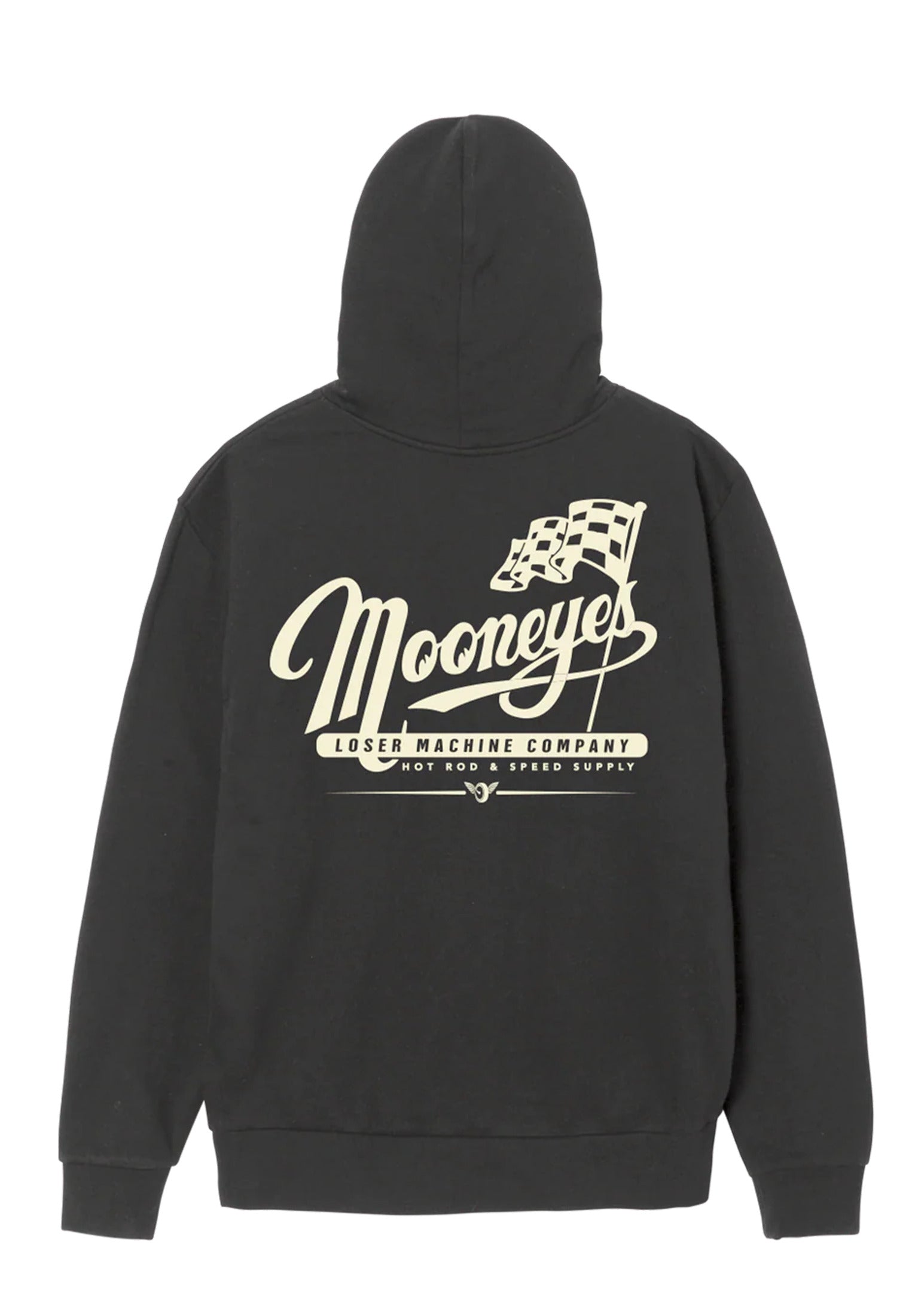 x Mooneyes Partnership Loser-Machine Hoodie in pigment-black for