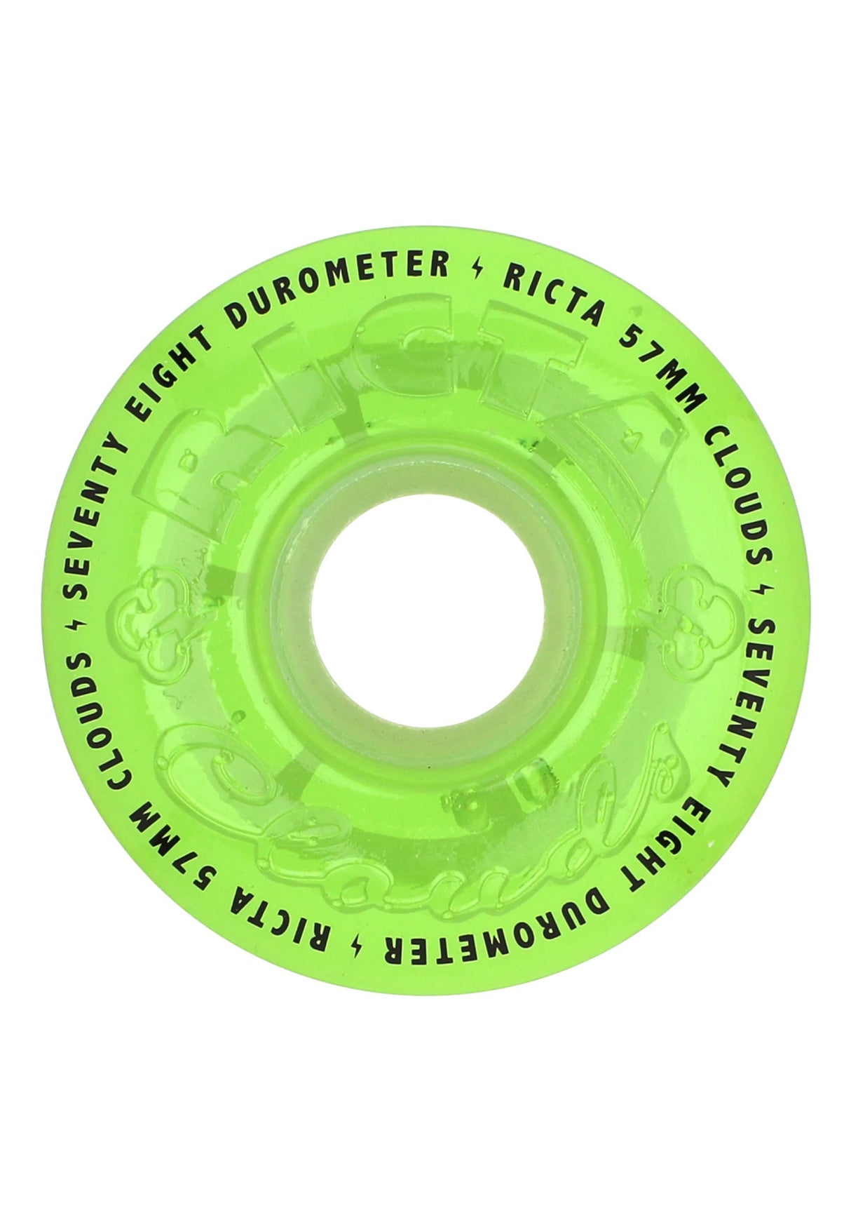 Clouds 78A transparent green GITD Vorderansicht