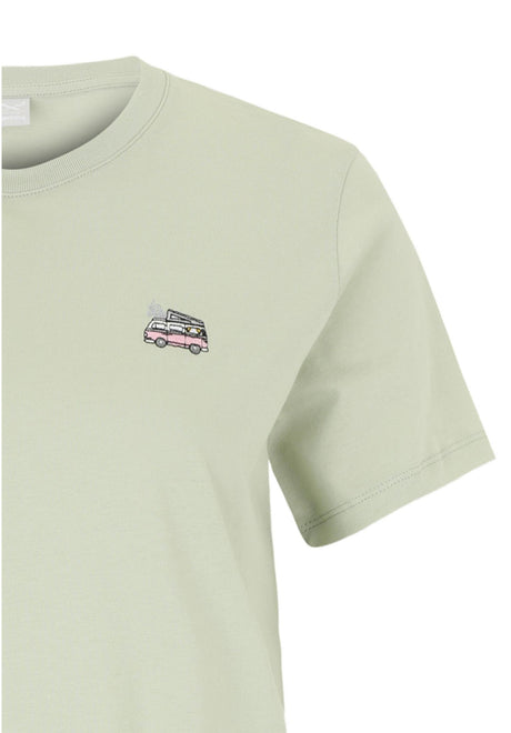iriedaily Vancy T-shirt lightsage – Detailweergave 1