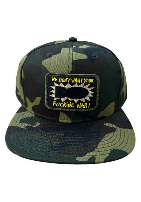 WDWYFW Snapback camo Vorderansicht