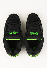 Comanche black-charcoal-lime-nubuck Closeup2