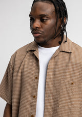 Pit beige-checked Rueckenansicht