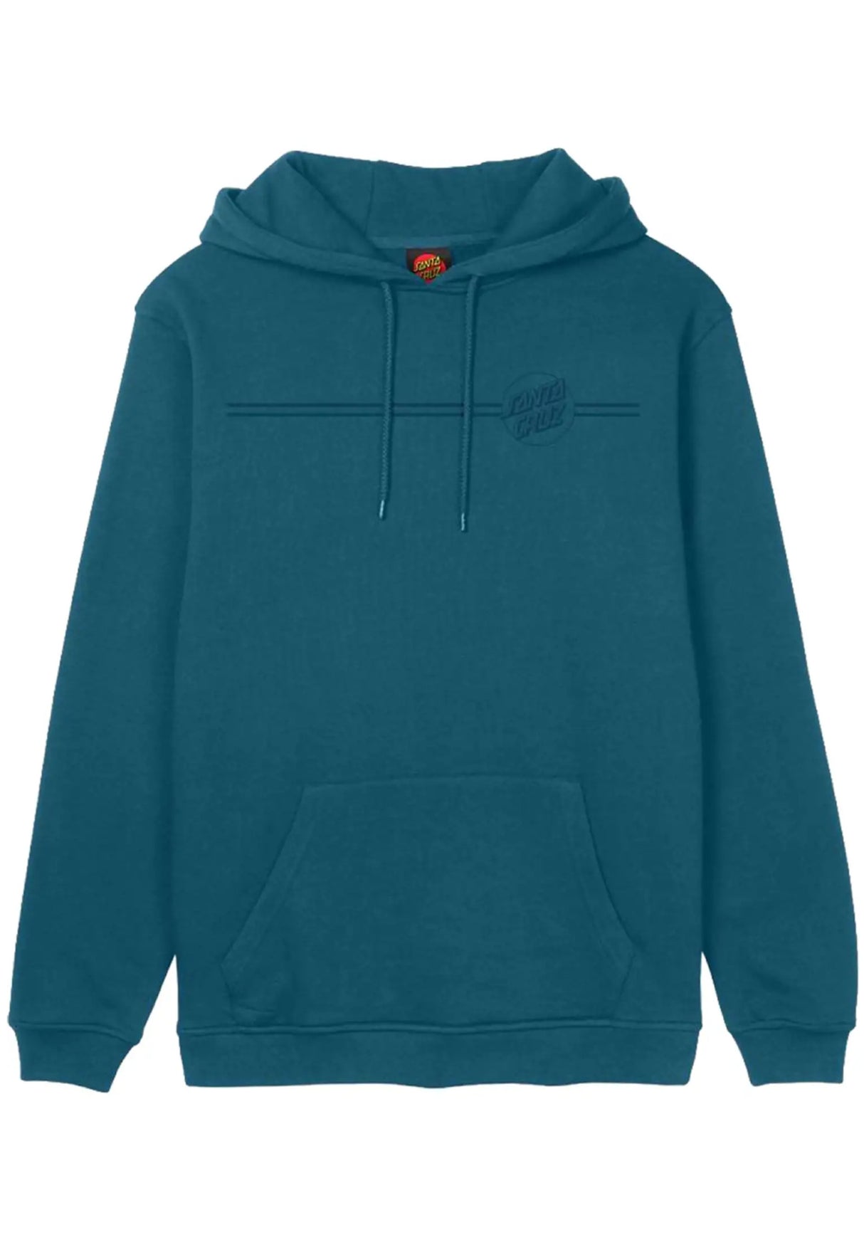 Tonal Opus Dot Stripe Hood darkteal Rueckenansicht