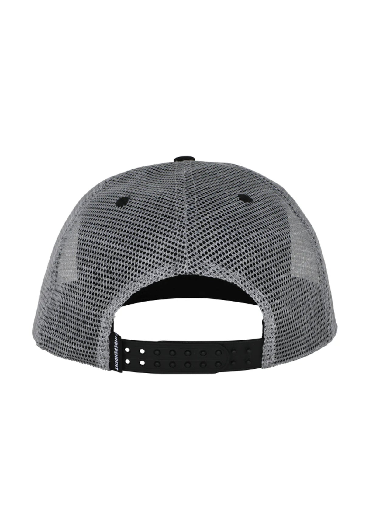 Rhino Span Mesh Trucker Unstructured Snapback black-grey Closeup1
