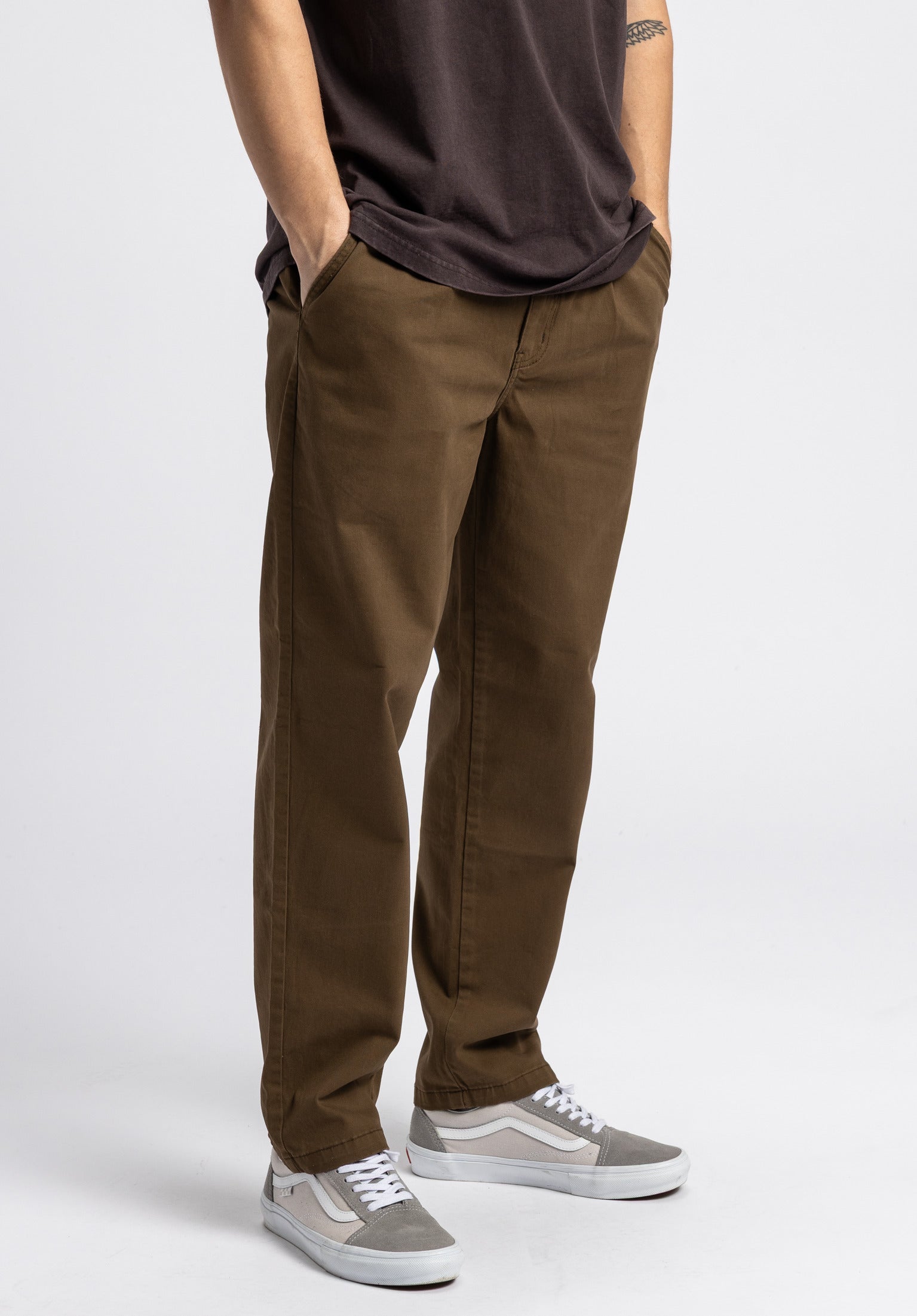 Vitis Rules Chino- / Cloth pants in olive for men – TITUS