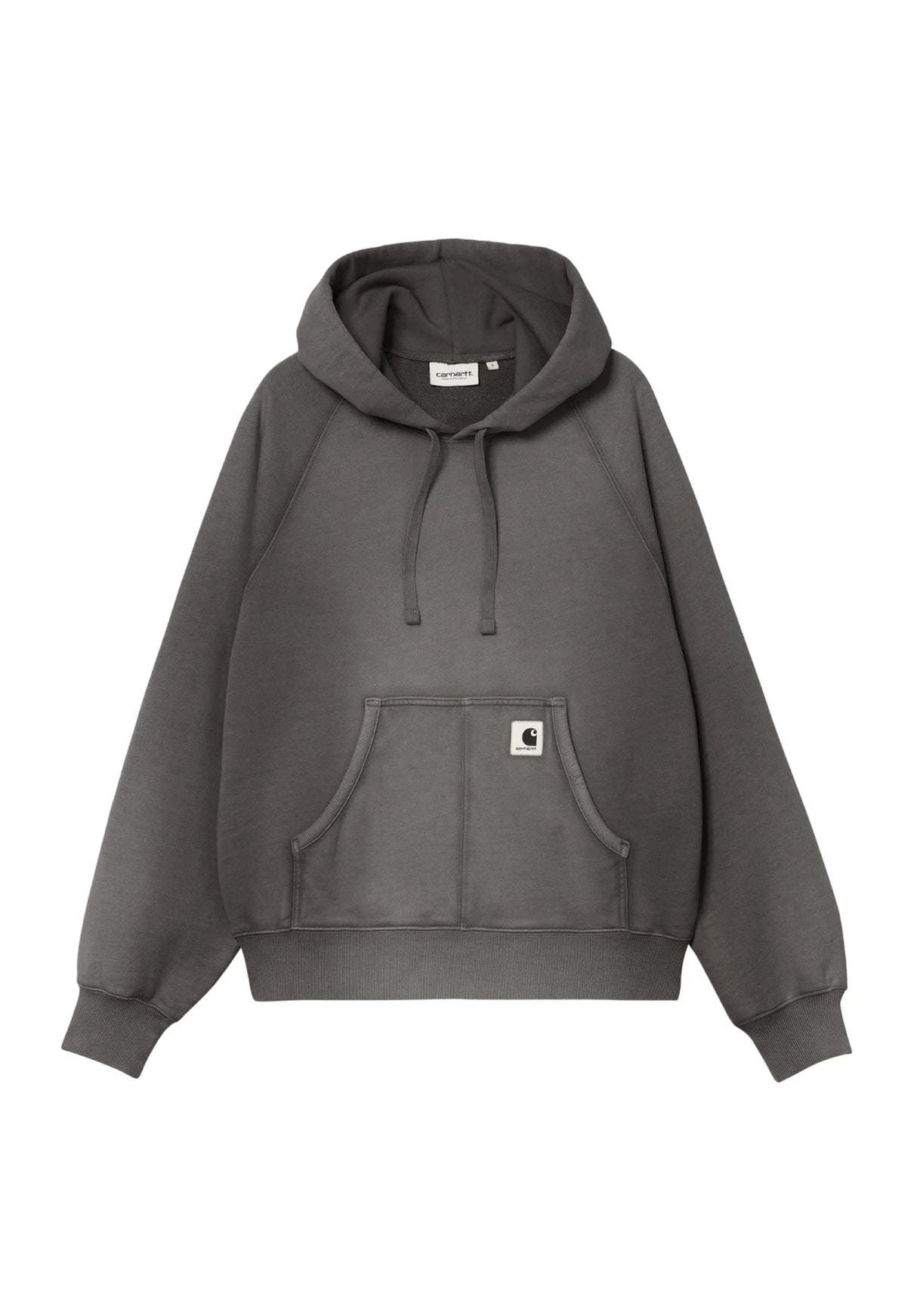 W Hooded Hudson Sweat blackchalkwash Vorderansicht