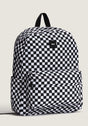 Old Skool Check Backpack black-white Vorderansicht