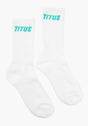 Socks 3 Pack white-tealblue Vorderansicht